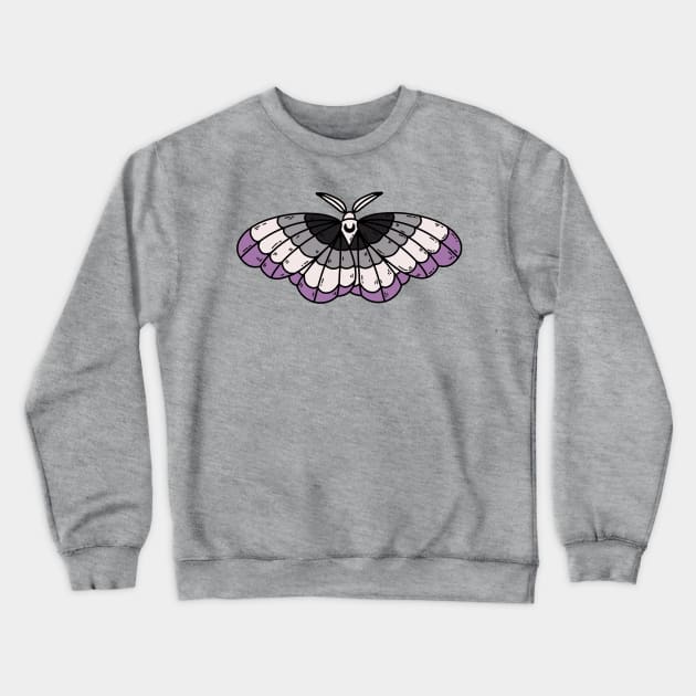 asexual moth Crewneck Sweatshirt by chiaraLBart